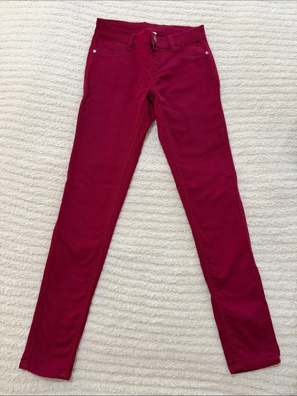 Justice Girls Pull on Burgundy Jeggings